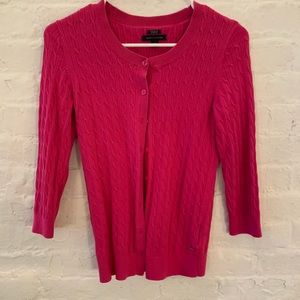 Tommy Hilfiger Bright Pink Cardigan
